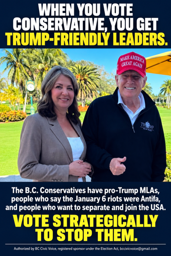 The B.C. Conservatives have pro-Trump MLAs, people who say the January 6 riots were Antifa, and people who want to separate and join the USA.